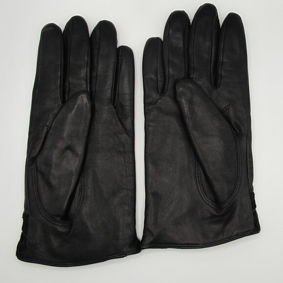 Wilson’s leather black thinsulate lined ladies XL gloves with suede detail - Picture 3 of 4
